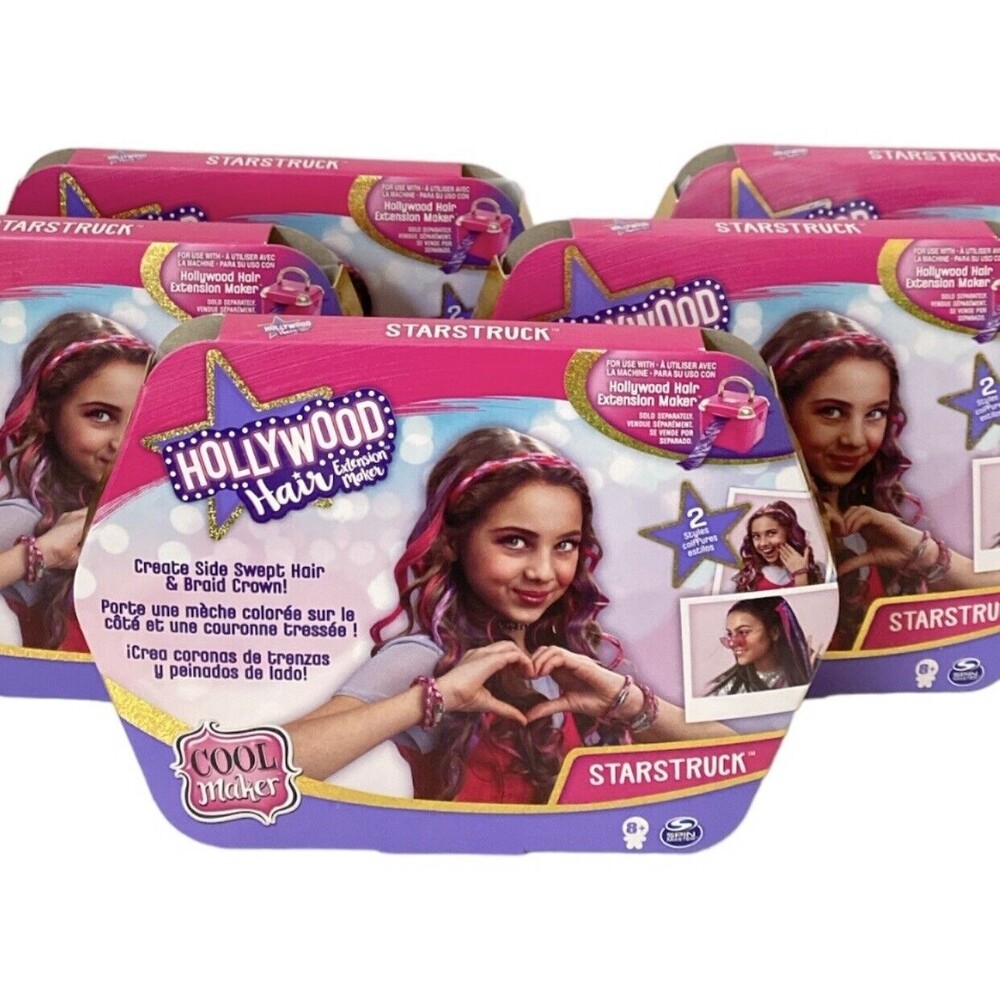 HOLLYWOOD HAIR Extension Maker Refill LOT OF 5 Starstruck Hairstyles Cool Maker